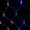 Crystalline KAT 403 MULTI Kültéri toldható LED fényháló, 200 x 100 cm, 96 db SZÍNES LED-del, átlátszó kábel