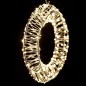   Crystalline KAT 504 WW Kültéri toldható fémvázas kör ablakdísz, 30 cm átmérő, 300 db micro MELEG FEHÉR LED-del, átlátszó kábel