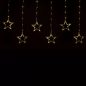  Crystalline KAT 511 WW Kültéri toldható LED CSILLAG fényfüggöny, 120 x 80 cm, 90 db MELEG FEHÉR LED-del, átlátszó kábel