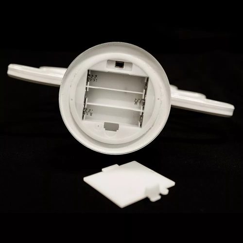 DekorTrend KDA 101 Beltéri vezeték nélküli elemes neonfényű fenyő ablakdísz, ZÖLD színben világít, 31 cm