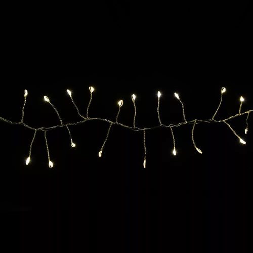 Dekortrend KDC 312 WH Beltéri hálózati tündérfény girland fényfüzér ezüst kábellel, 300 db HIDEG FEHÉR LED-del, 3 m