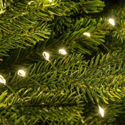 Dekortrend KDC 713 WW Kültéri hálózati tündérfény girland fényfüzér zöld kábellel, 700 db MELEG FEHÉR LED-del, 7 m