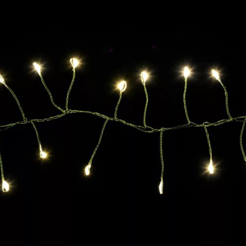Dekortrend KDC 713 WW Kültéri hálózati tündérfény girland fényfüzér zöld kábellel, 700 db MELEG FEHÉR LED-del, 7 m