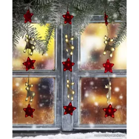   Design Dekor KDE 102 Beltéri LED-es MESESZÉP fényfüggöny, 120 db meleg fehér fényű leddel, 100 cm x 60 cm