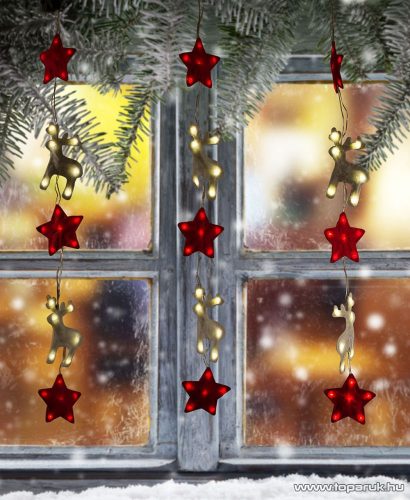 Design Dekor KDE 102 Beltéri LED-es MESESZÉP fényfüggöny, 120 db meleg fehér fényű leddel, 100 cm x 60 cm