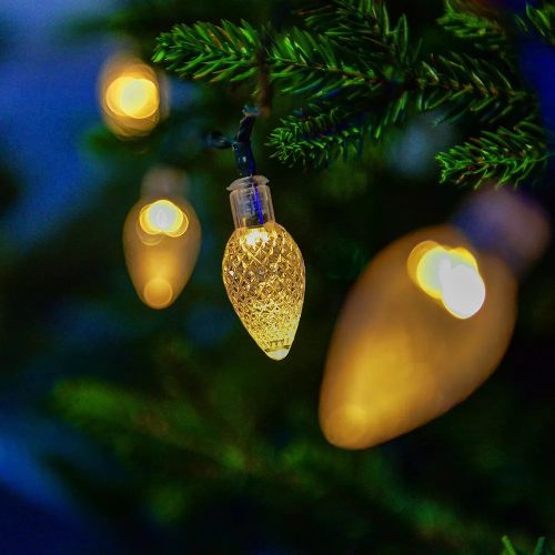 Design Dekor KDE 031 Kültéri 30 LED-es KRISTÁLYCSEPP fényfüzér, 6 m hosszú, zöld színű kábellel, meleg fehér fényű világítással