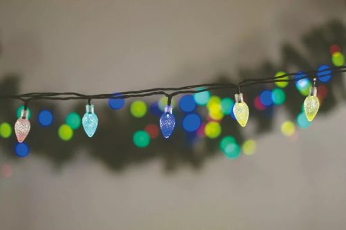 Design Dekor KDE 065 Kültéri 60 LED-es KRISTÁLYCSEPP fényfüzér, 12 m hosszú, zöld színű kábellel, színes (multi) világítással
