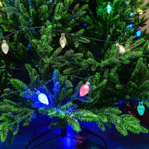 Design Dekor KDE 065 Kültéri 60 LED-es KRISTÁLYCSEPP fényfüzér, 12 m hosszú, zöld színű kábellel, színes (multi) világítással