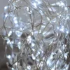 DekorTrend KDE 212 TÜNDÉRFÉNY DEKORFÜZÉR Beltéri elemes, LED-es fényfüzér, 10 m hosszú, 100 db hideg fehér fényű LED-del, állófényű