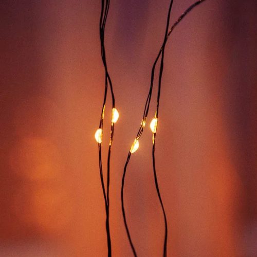 Dekortrend KDE 261 Kültéri hálózati tündérfény dekorfüzér fényfüzér, 1000 db MELEG FEHÉR LED-del, zöld kábellel, 50 méter