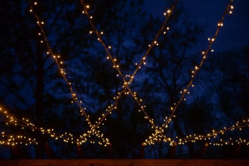 Design Dekor KDK 002 Kültéri toldható kontakt LED fényfüzér, 10 m hosszú, 100 db melegfehér LED-es