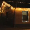 Design Dekor KDK 005 Kültéri toldható kontakt LED jégcsapfüzér, 300 x 40 cm, 101 db melegfehér LED-del