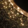 Design Dekor KDK 005 Kültéri toldható kontakt LED jégcsapfüzér, 300 x 40 cm, 101 db melegfehér LED-del