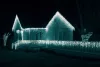 Design Dekor KDK 007 Kültéri toldható kontakt LED jégcsapfüzér, 300 x 40 cm, 101 db hidegfehér LED-del