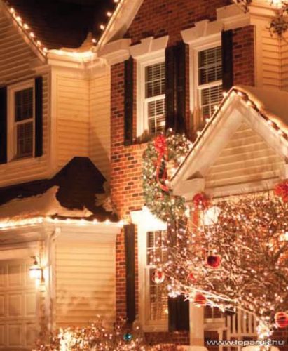 Design Dekor KDK 017 Kültéri toldható kontakt LED fényháló, 200 x 100 cm, 96 db hidegfehér LED-del