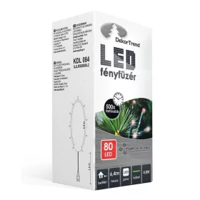   Design Dekor KDL 084 Beltéri LED-es fényfüzér, 80 db piros LED-del