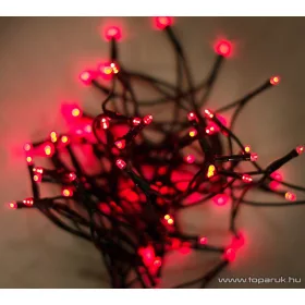   Design Dekor KDL 084 Beltéri LED-es fényfüzér, 80 db piros LED-del