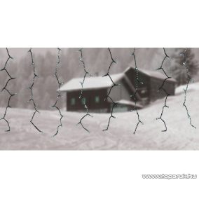   DekorTrend KDL 133 Kültéri 192 LED-es fényfüggöny, 90 x 200 cm, fekete kábellel, hideg fehér