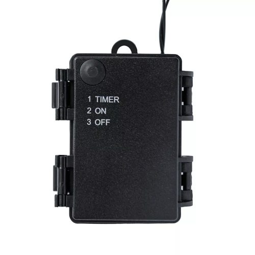 DekorTrend KDT 045 MULTI Kültéri elemes Basic LED fényfüzér timer időzítő funkcióval, 40 db MULTI SZÍNES LED-del, zöld kábel, 320 cm