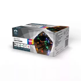   DekorTrend KDT 125 MULTI Basic Kültéri LED-es fényfüzér zöld színű kábellel, 120 db SZÍNES LED-del, 6 m hosszú