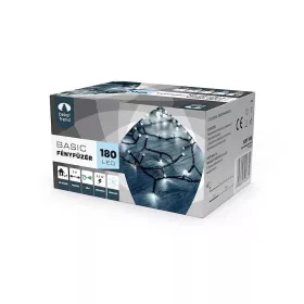   DekorTrend KDT 182 WH Basic Kültéri LED-es fényfüzér zöld színű kábellel, 180 db HIDEG FEHÉR LED-del, 9 m hosszú