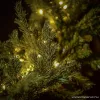 Girland Light Kültéri dús zöld mű fenyő girland meleg fehér fényű LED világítással, 180 cm (KGR 007)