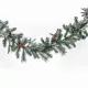 Winter Garland Kültéri dús mű fenyő girland magyal és hópermet dekorral, 270 cm (KGR 009)