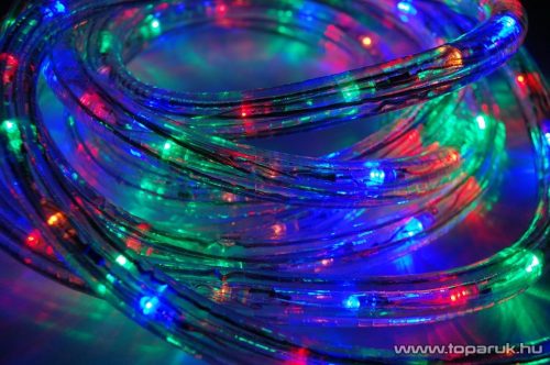 Design Dekor KNT 037 Kültéri toldható 108 LED-es fénykábel, 3 méter hosszú, színes (multi) - készlethiány