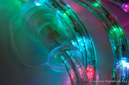 Design Dekor KNT 037 Kültéri toldható 108 LED-es fénykábel, 3 méter hosszú, színes (multi) - készlethiány