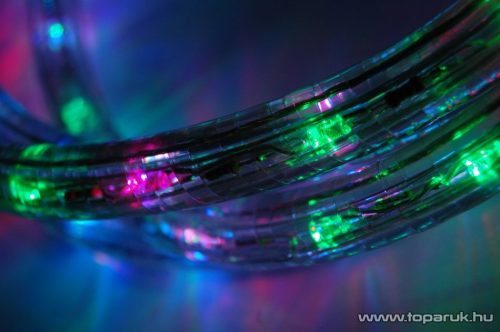 Design Dekor KNT 037 Kültéri toldható 108 LED-es fénykábel, 3 méter hosszú, színes (multi) - készlethiány