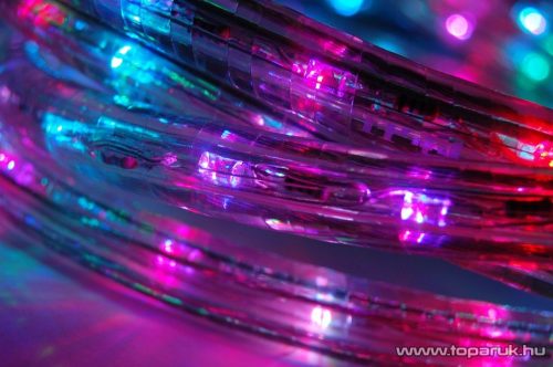 Design Dekor KNT 037 Kültéri toldható 108 LED-es fénykábel, 3 méter hosszú, színes (multi) - készlethiány