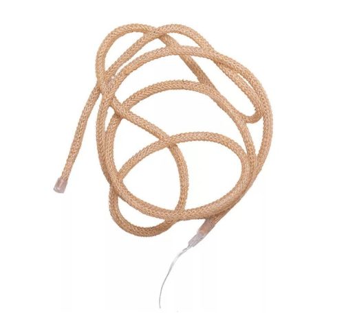 DekorTrend KNY 001 Beltéri elemes LED kötél fényfüzér 20 db MELEG FEHÉR fényű, kötélbe rejtett LED-del, 2 m hosszú