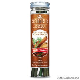   ScentSicles KSC 016 Two Dashes of Cinnamon műfenyőre akasztható illatrúd (illatpálca), fahéj illattal, 6 db pálca / doboz