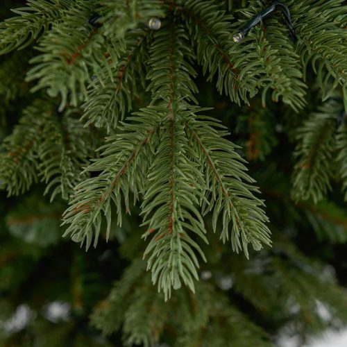 LIGHT PRINCESS 300 LED-es, meleg fehéren világító kevert tűlevelű 2D + 3D műfenyő, zöld, 210 cm (KFB 621)