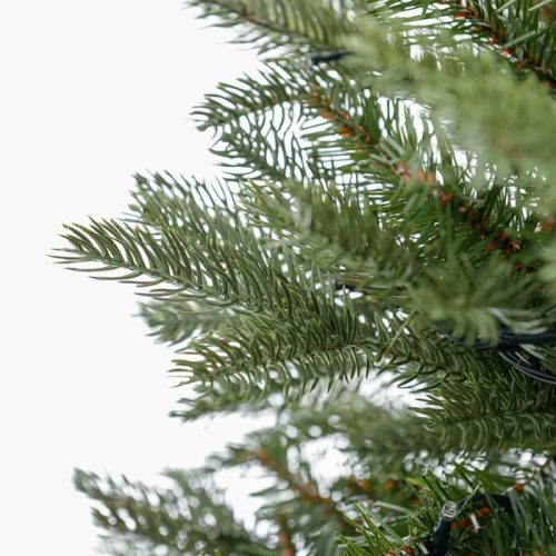 LIGHT PRINCESS 300 LED-es, meleg fehéren világító kevert tűlevelű 2D + 3D műfenyő, zöld, 210 cm (KFB 621)