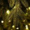 LIGHT PRINCESS 150 LED-es, meleg fehéren világító kevert tűlevelű 2D + 3D műfenyő, zöld, 150 cm (KFB 625)