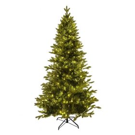   LIGHT PRINCESS 220 LED-es, meleg fehéren világító kevert tűlevelű 2D + 3D műfenyő, zöld, 180 cm (KFB 628)