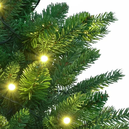 LIGHTING KID KFA 647 Világító LED-es mini asztali műfenyő időzítővel, kaspóban, kevert 2D + 3D tűlevelekkel, 60 cm