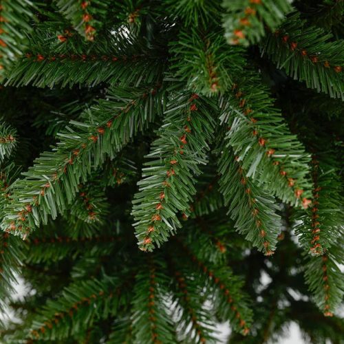 LUCFENYŐ Classic 2D lapos tűlevelű dús műfenyő fém talppal, 210 cm (KFB 181)