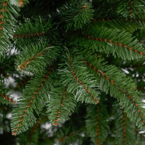 LUCFENYŐ Classic 2D lapos tűlevelű dús műfenyő fém talppal, 210 cm (KFB 181)