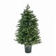 LUCFENYŐ Premium 2D + 3D extradús kevert levelű műfenyő kaspó talppal, 120 cm (KFB 192)