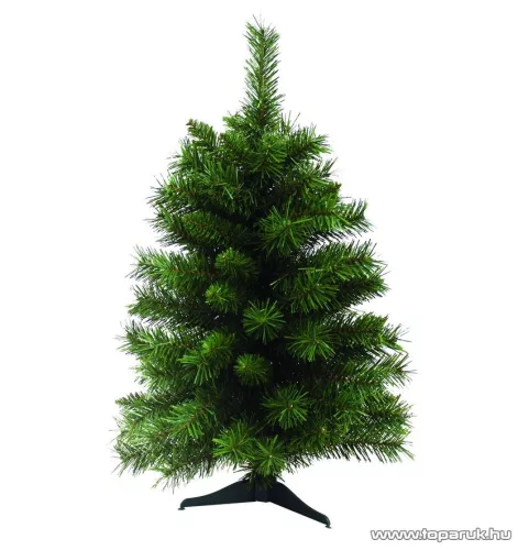 MINI PINE II Mini asztali műfenyő, kihajtható ágakkal, tartozék műanyag lábbal, 60 cm (KFA 641)
