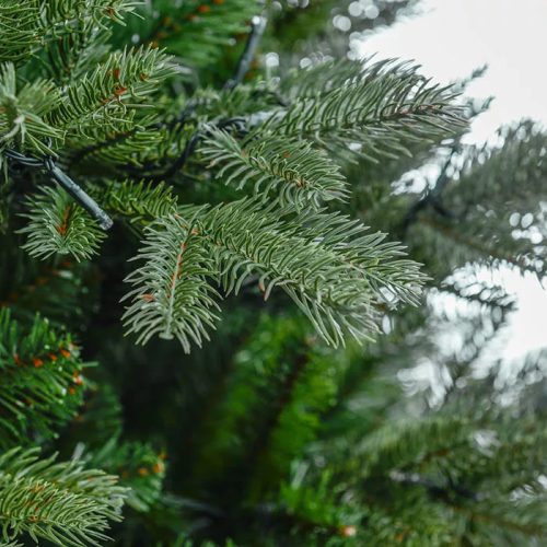 NIGHTLIGHT 210 LED-es, meleg fehéren világító kevert tűlevelű 2D + 3D műfenyő, zöld 150 cm (KFB 615)