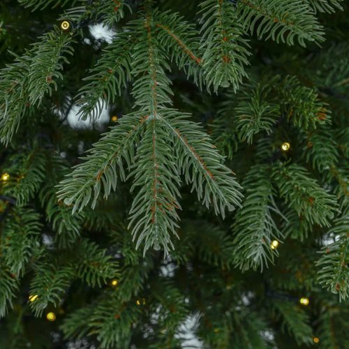 NIGHTLIGHT 310 LED-es, meleg fehéren világító kevert tűlevelű 2D + 3D műfenyő, zöld 180 cm (KFB 618)