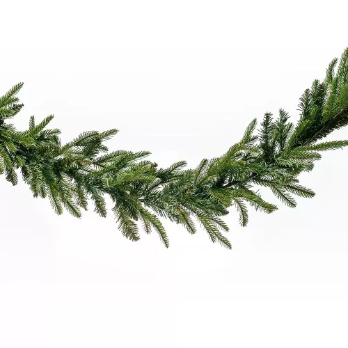 NORDIC GARLAND Kültéri klasszikus dús fenyő girland 2D + 3D kevert tűlevélell zöld, 180 cm (KGR 008)