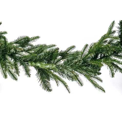 NORDIC GARLAND Kültéri klasszikus dús fenyő girland 2D + 3D kevert tűlevélell zöld, 180 cm (KGR 008)