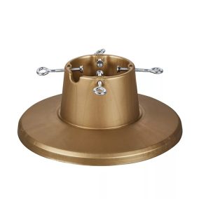   RINGO KTA 041 Minimalista, letisztult karácsonyfa talp, fenyőtalp vágott fenyőhöz, arany, 2,1 méteres fenyőfáig