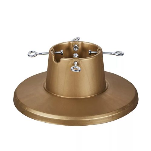 RINGO KTA 041 Minimalista, letisztult karácsonyfa talp, fenyőtalp vágott fenyőhöz, arany, 2,1 méteres fenyőfáig