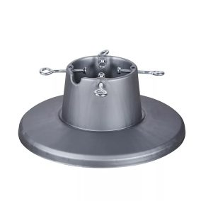   RINGO KTA 042 Minimalista, letisztult karácsonyfa talp, fenyőtalp vágott fenyőhöz, ezüst, 2,1 méteres fenyőfáig