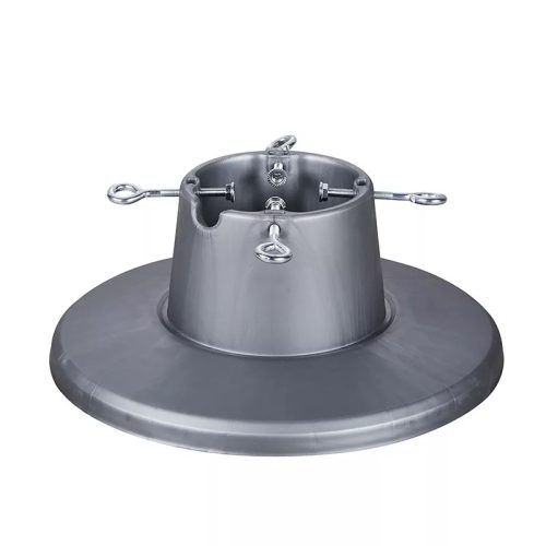 RINGO KTA 042 Minimalista, letisztult karácsonyfa talp, fenyőtalp vágott fenyőhöz, ezüst, 2,1 méteres fenyőfáig